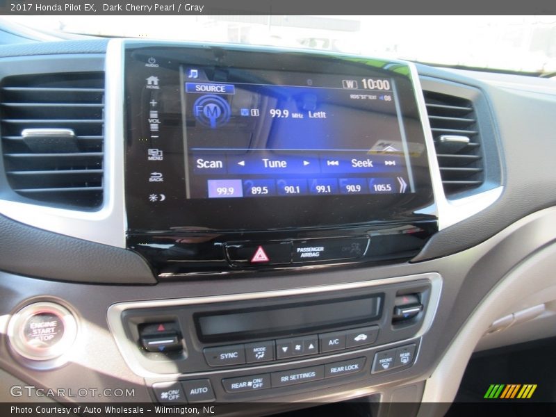 Dark Cherry Pearl / Gray 2017 Honda Pilot EX