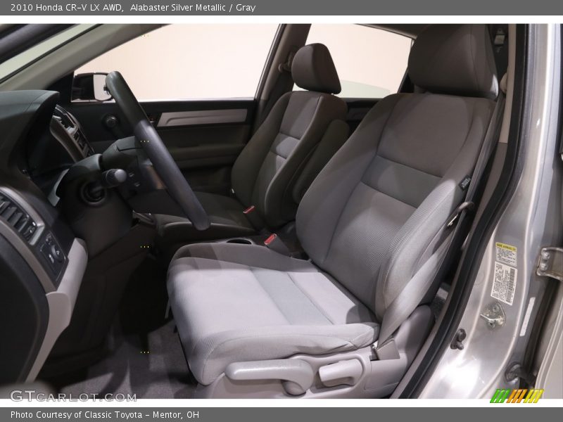 Alabaster Silver Metallic / Gray 2010 Honda CR-V LX AWD