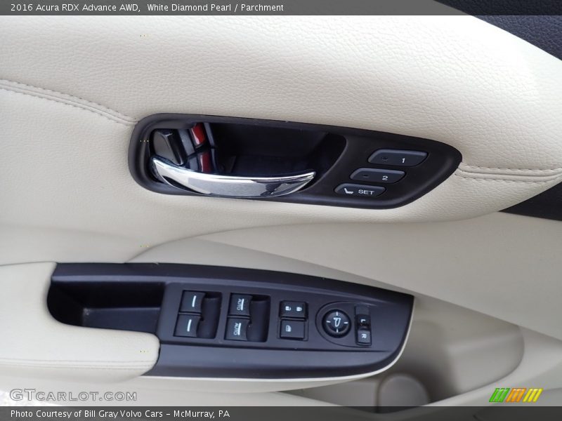 White Diamond Pearl / Parchment 2016 Acura RDX Advance AWD