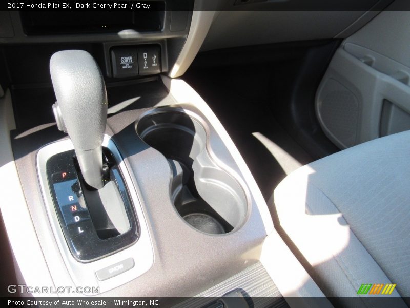 Dark Cherry Pearl / Gray 2017 Honda Pilot EX