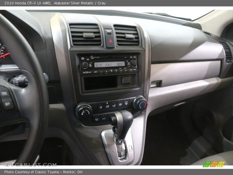 Alabaster Silver Metallic / Gray 2010 Honda CR-V LX AWD