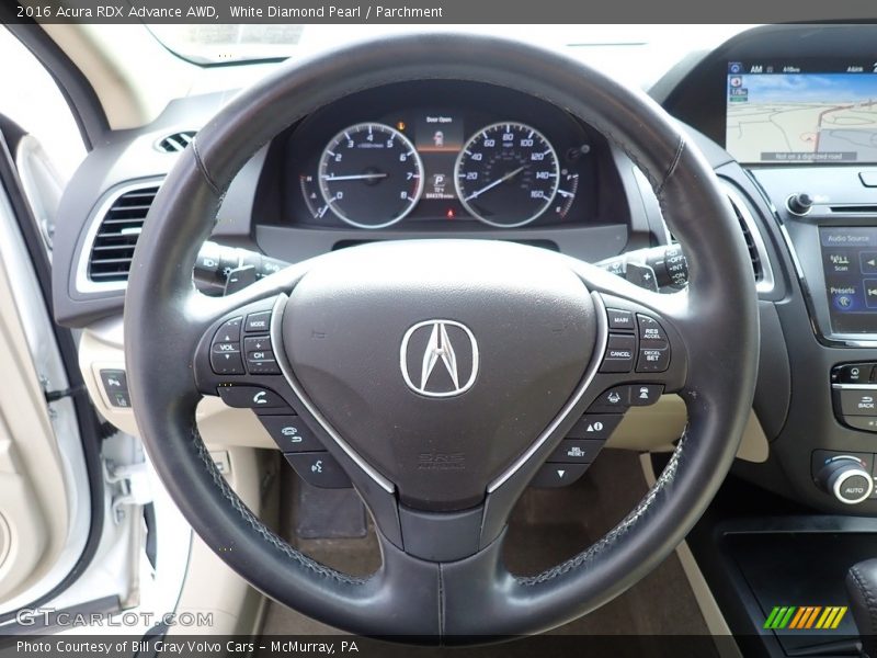 White Diamond Pearl / Parchment 2016 Acura RDX Advance AWD