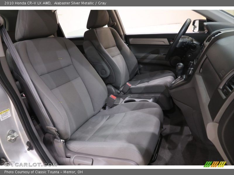 Alabaster Silver Metallic / Gray 2010 Honda CR-V LX AWD