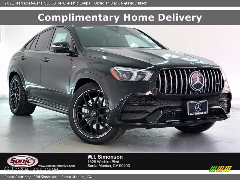 Obsidian Black Metallic / Black 2021 Mercedes-Benz GLE 53 AMG 4Matic Coupe