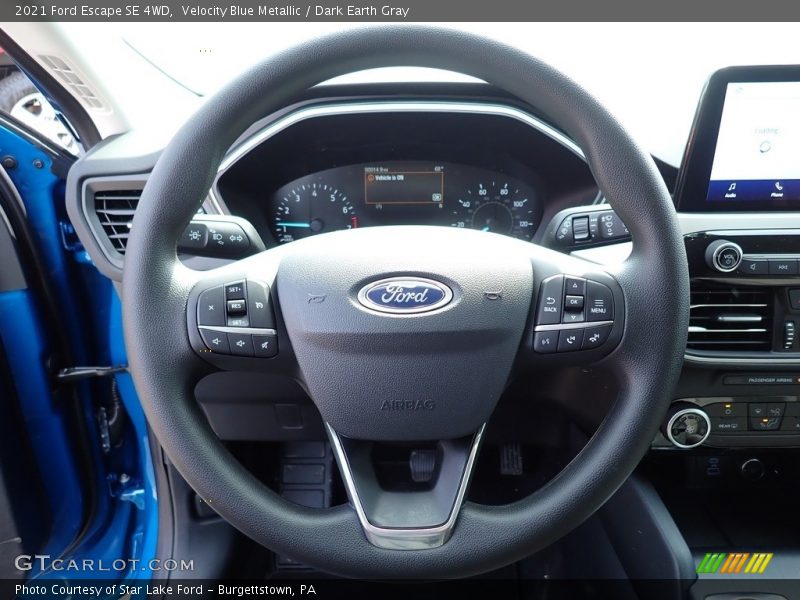 Velocity Blue Metallic / Dark Earth Gray 2021 Ford Escape SE 4WD