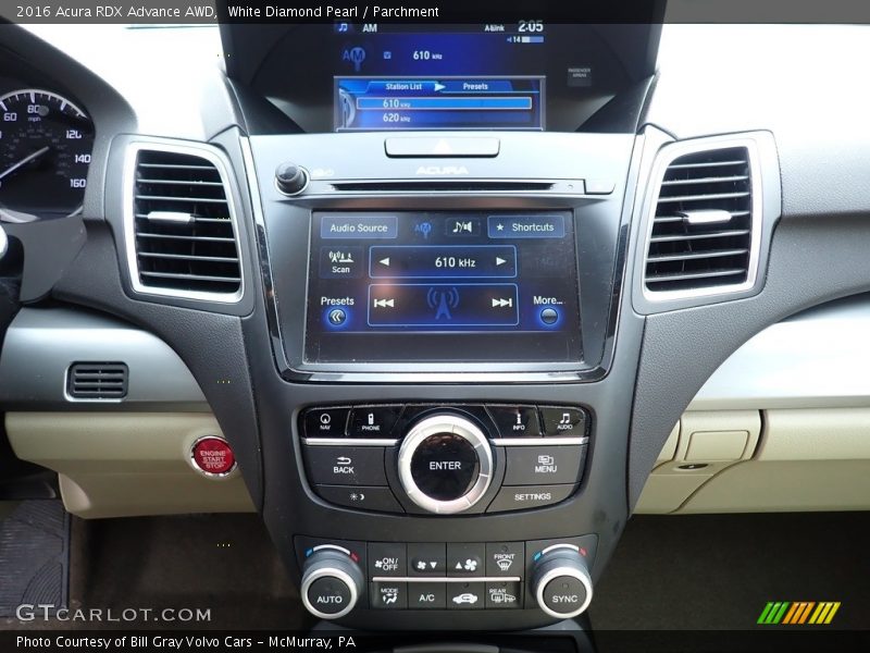 White Diamond Pearl / Parchment 2016 Acura RDX Advance AWD