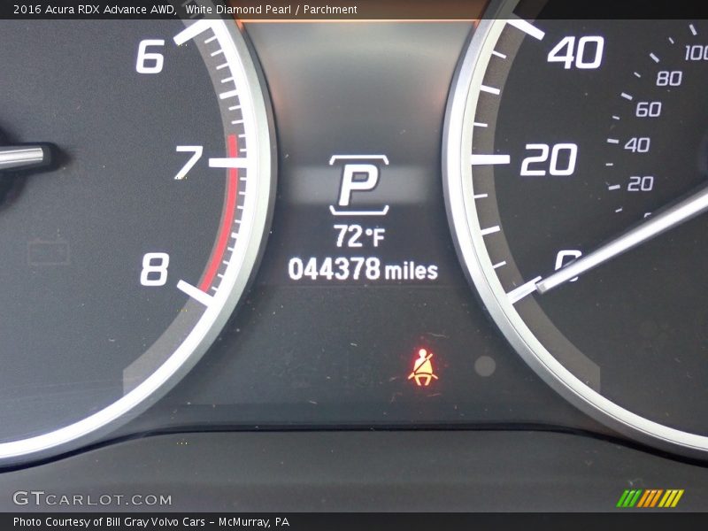 White Diamond Pearl / Parchment 2016 Acura RDX Advance AWD
