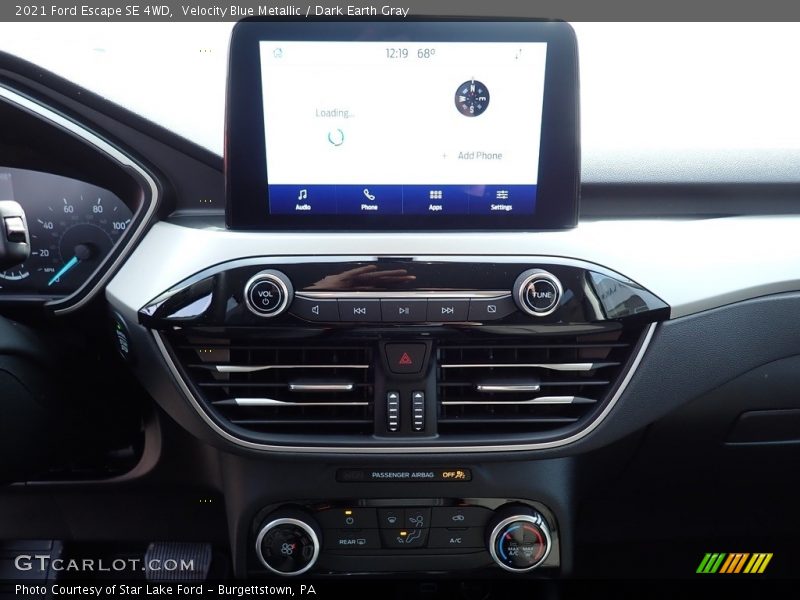 Velocity Blue Metallic / Dark Earth Gray 2021 Ford Escape SE 4WD