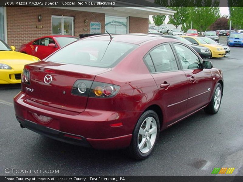 Copper Red Mica / Black/Red 2006 Mazda MAZDA3 s Sedan
