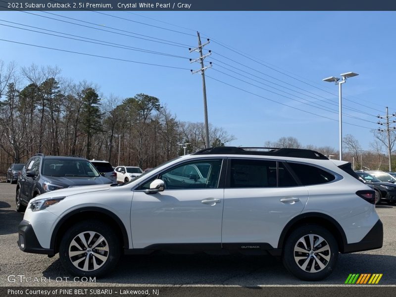 Crystal White Pearl / Gray 2021 Subaru Outback 2.5i Premium