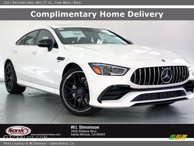 Polar White / Black 2021 Mercedes-Benz AMG GT 43