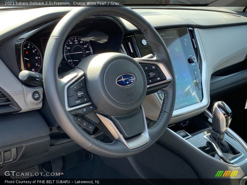 Crystal White Pearl / Gray 2021 Subaru Outback 2.5i Premium