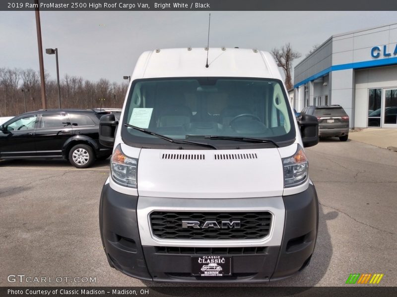 Bright White / Black 2019 Ram ProMaster 2500 High Roof Cargo Van