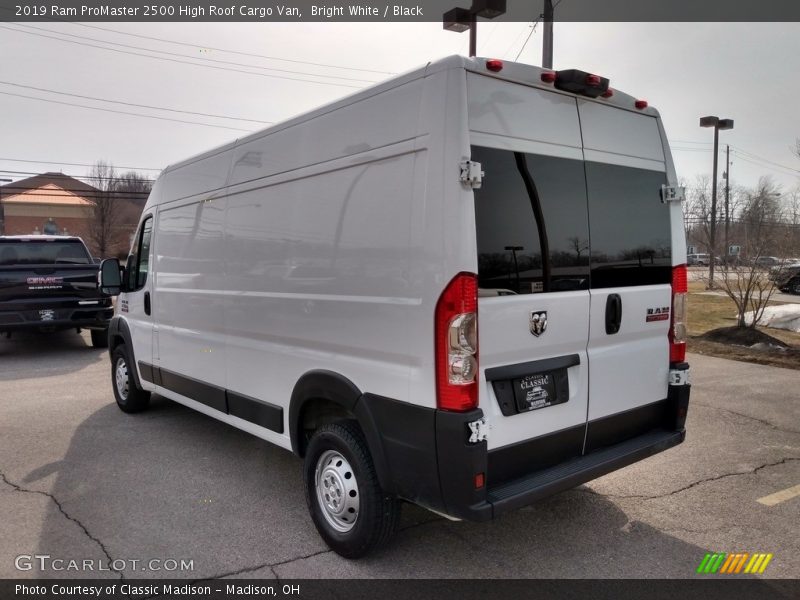 Bright White / Black 2019 Ram ProMaster 2500 High Roof Cargo Van