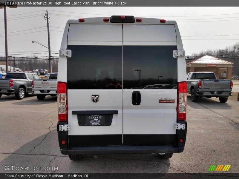 Bright White / Black 2019 Ram ProMaster 2500 High Roof Cargo Van