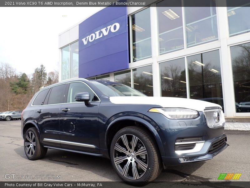 Front 3/4 View of 2021 XC90 T6 AWD Inscription