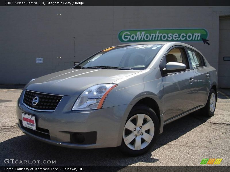 Magnetic Gray / Beige 2007 Nissan Sentra 2.0