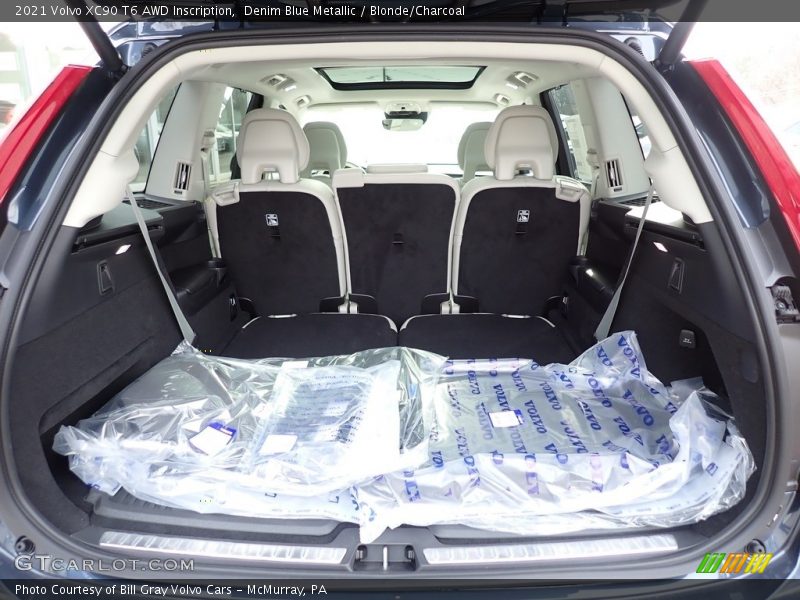 Denim Blue Metallic / Blonde/Charcoal 2021 Volvo XC90 T6 AWD Inscription