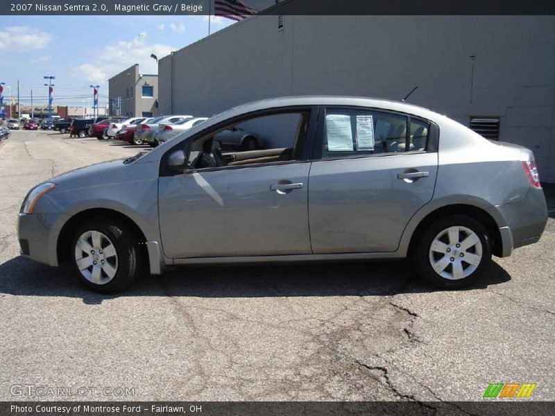 Magnetic Gray / Beige 2007 Nissan Sentra 2.0