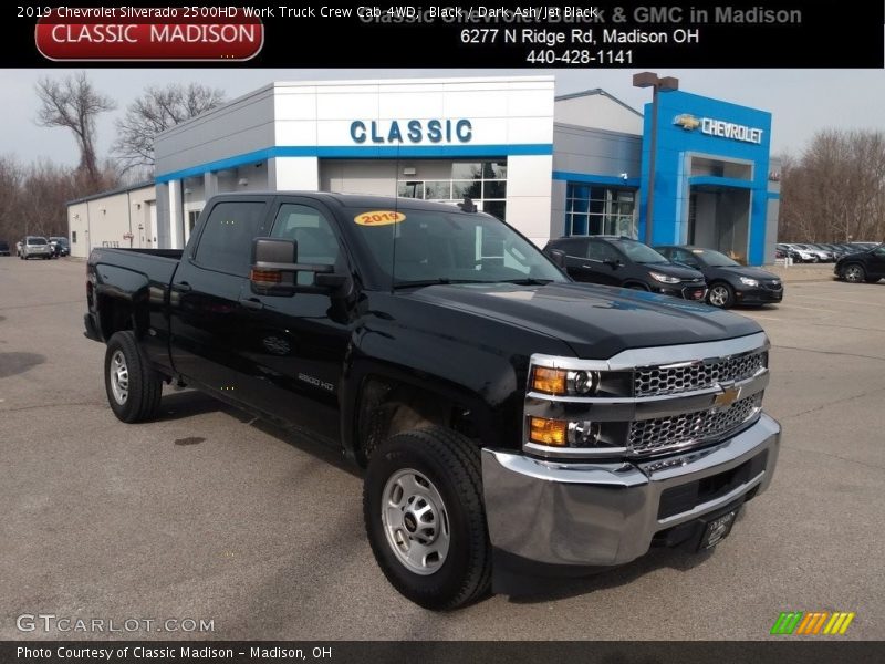 Black / Dark Ash/Jet Black 2019 Chevrolet Silverado 2500HD Work Truck Crew Cab 4WD