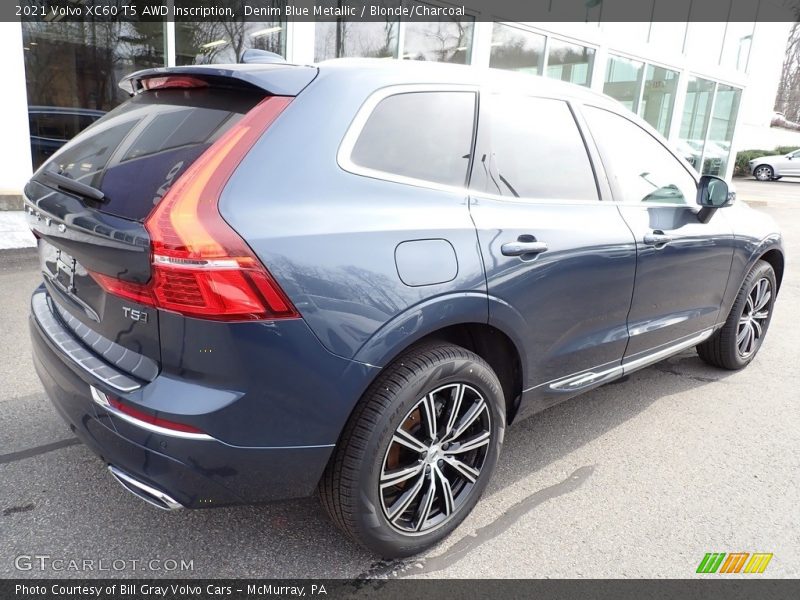 Denim Blue Metallic / Blonde/Charcoal 2021 Volvo XC60 T5 AWD Inscription