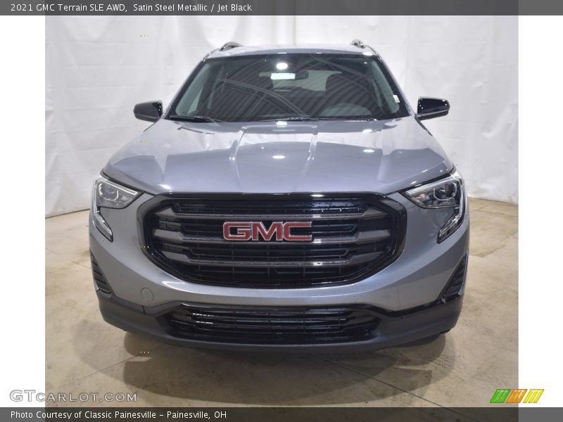 Satin Steel Metallic / Jet Black 2021 GMC Terrain SLE AWD