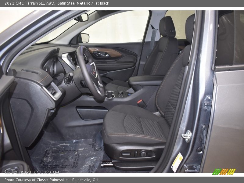 Satin Steel Metallic / Jet Black 2021 GMC Terrain SLE AWD