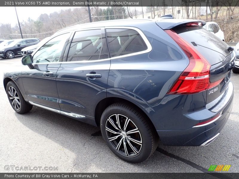 Denim Blue Metallic / Blonde/Charcoal 2021 Volvo XC60 T5 AWD Inscription