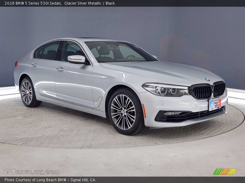 Glacier Silver Metallic / Black 2018 BMW 5 Series 530i Sedan