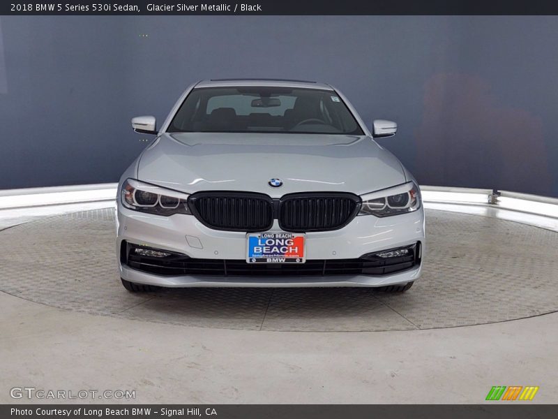 Glacier Silver Metallic / Black 2018 BMW 5 Series 530i Sedan