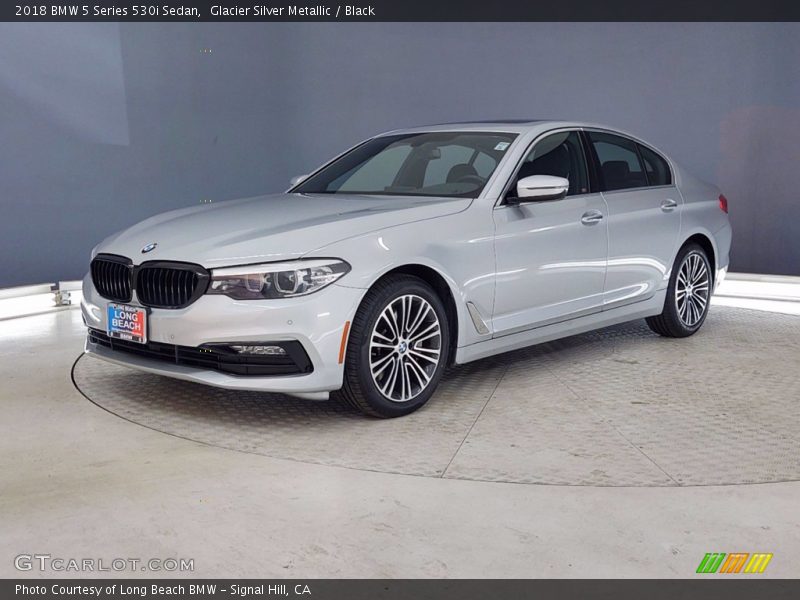 Glacier Silver Metallic / Black 2018 BMW 5 Series 530i Sedan