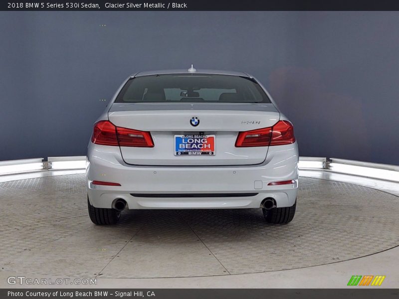 Glacier Silver Metallic / Black 2018 BMW 5 Series 530i Sedan