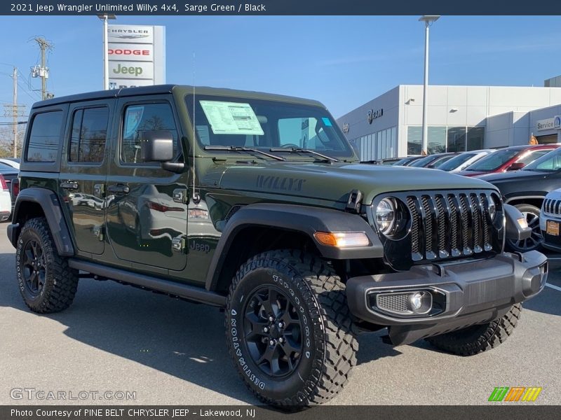 Sarge Green / Black 2021 Jeep Wrangler Unlimited Willys 4x4