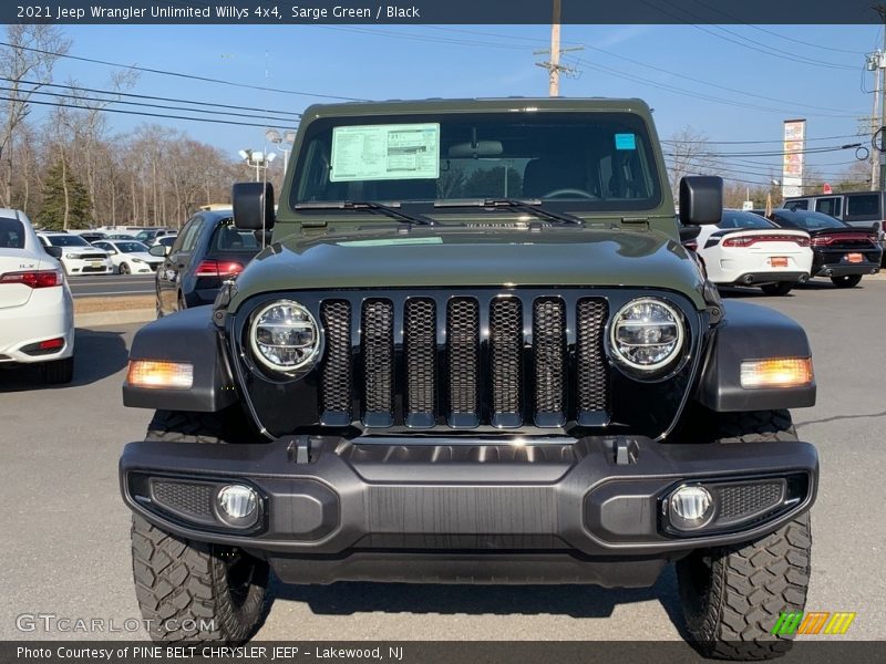 Sarge Green / Black 2021 Jeep Wrangler Unlimited Willys 4x4
