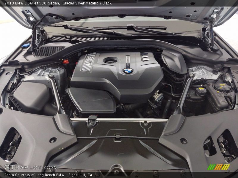 Glacier Silver Metallic / Black 2018 BMW 5 Series 530i Sedan