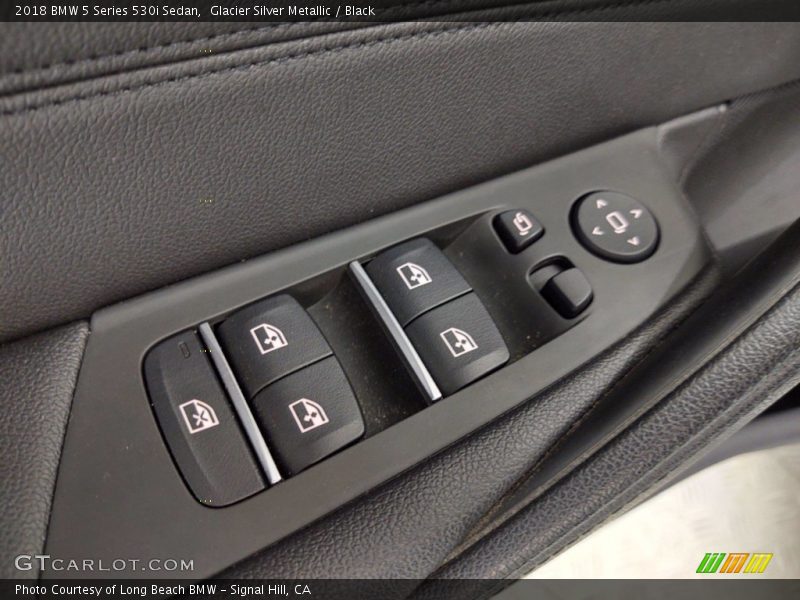 Glacier Silver Metallic / Black 2018 BMW 5 Series 530i Sedan
