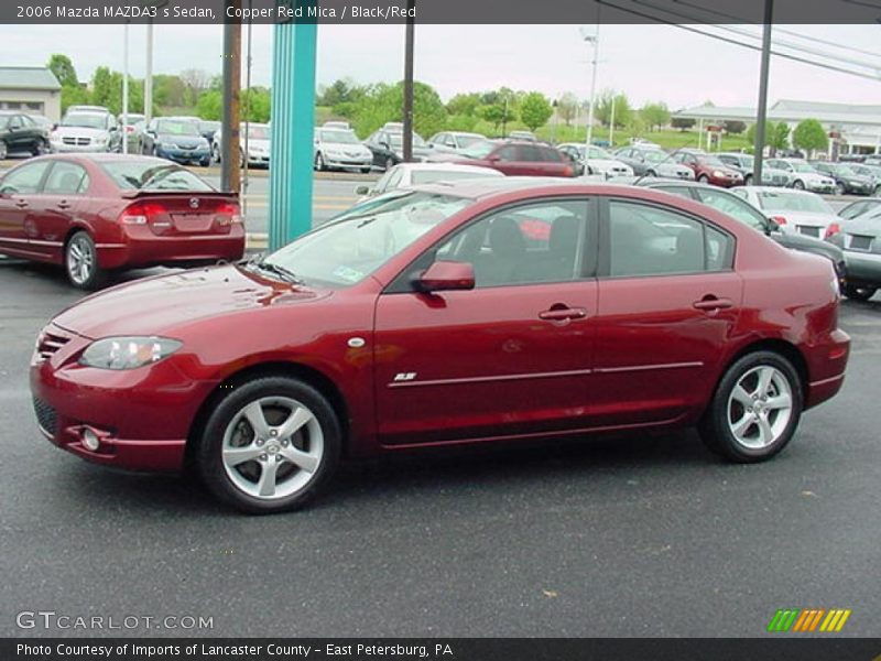 Copper Red Mica / Black/Red 2006 Mazda MAZDA3 s Sedan