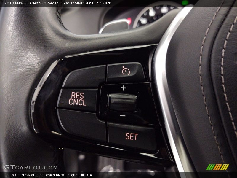 Glacier Silver Metallic / Black 2018 BMW 5 Series 530i Sedan