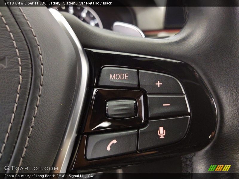 Glacier Silver Metallic / Black 2018 BMW 5 Series 530i Sedan