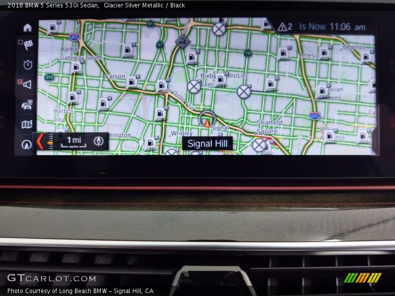 Glacier Silver Metallic / Black 2018 BMW 5 Series 530i Sedan