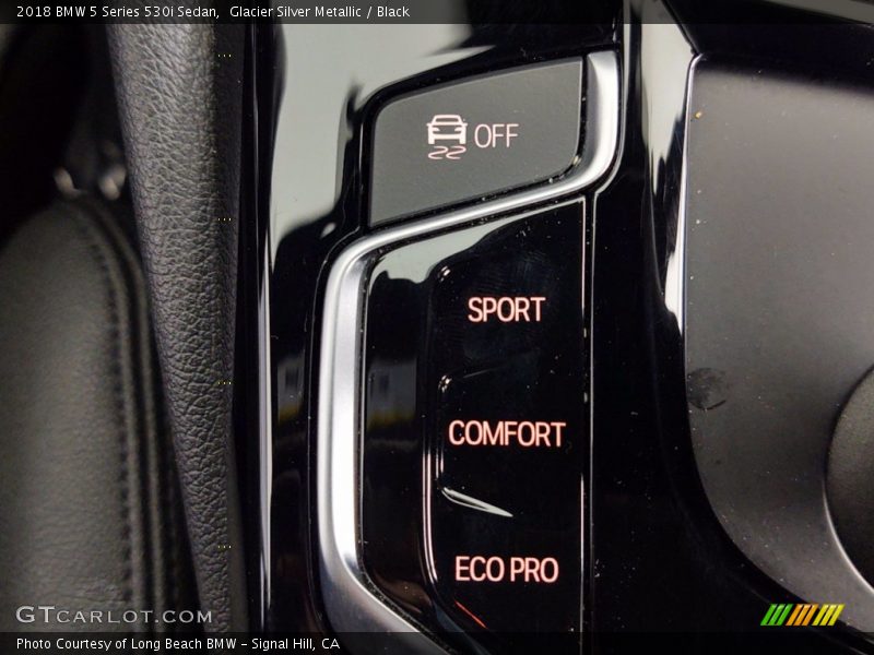 Glacier Silver Metallic / Black 2018 BMW 5 Series 530i Sedan