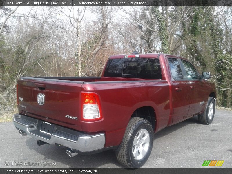 Delmonico Red Pearl / Diesel Gray/Black 2021 Ram 1500 Big Horn Quad Cab 4x4