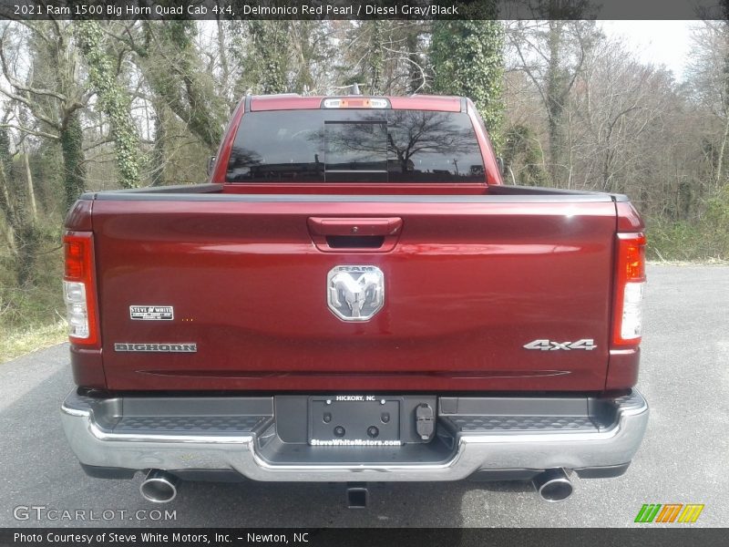 Delmonico Red Pearl / Diesel Gray/Black 2021 Ram 1500 Big Horn Quad Cab 4x4