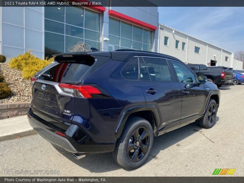 Blueprint / Black 2021 Toyota RAV4 XSE AWD Hybrid