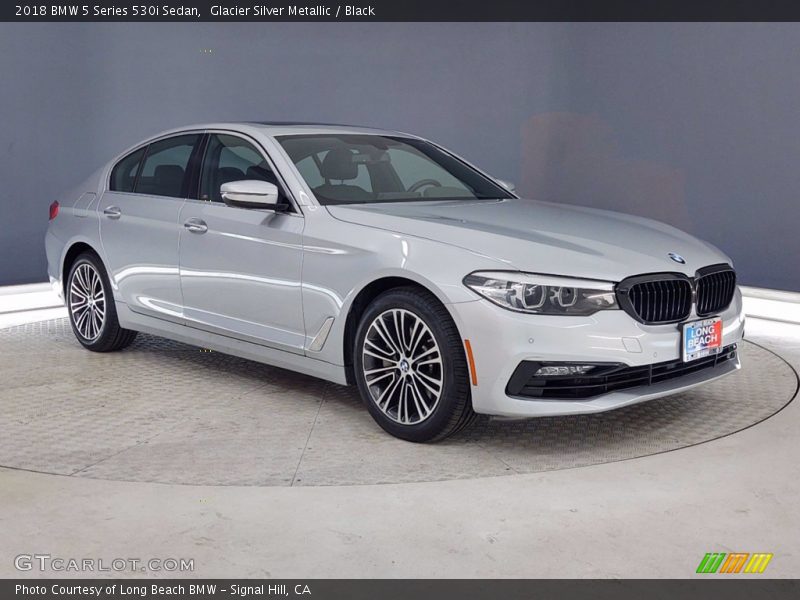 Glacier Silver Metallic / Black 2018 BMW 5 Series 530i Sedan