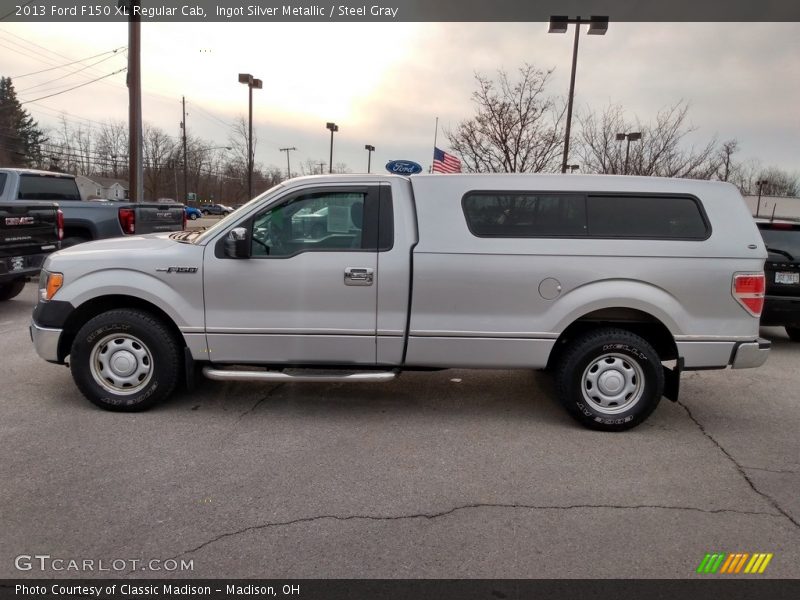 Ingot Silver Metallic / Steel Gray 2013 Ford F150 XL Regular Cab