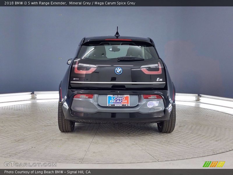 Mineral Grey / Mega Carum Spice Grey 2018 BMW i3 S with Range Extender