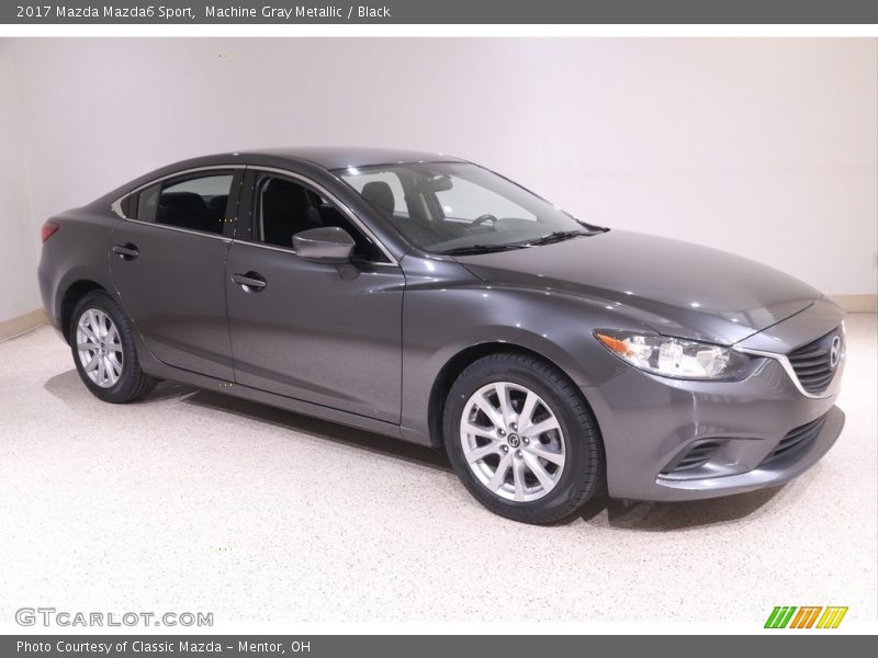 Machine Gray Metallic / Black 2017 Mazda Mazda6 Sport