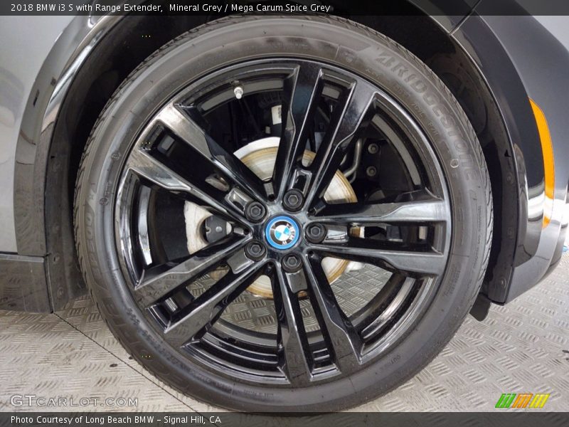 Mineral Grey / Mega Carum Spice Grey 2018 BMW i3 S with Range Extender