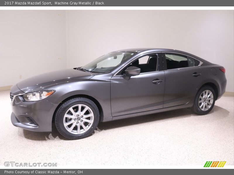 Machine Gray Metallic / Black 2017 Mazda Mazda6 Sport